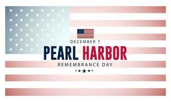 National Pearl Harbor Remembrance Day December 7 background Vector Illustration