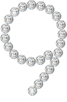 Diamond bling number png