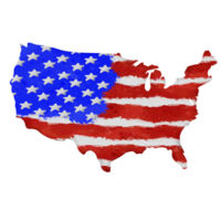 Amerika, verf penseel, aquarel png