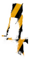 Grunge danger number png