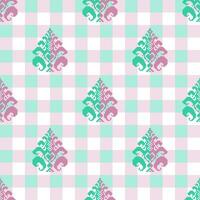 Multi color plaid pattern vector set for scarf, pillow case, blanket, cloth, fabric print, Christmas background.