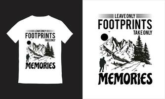 Hiking  adventure design T-shirt vector