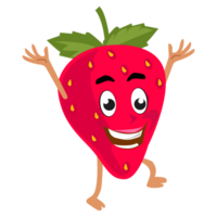 strawberry cartoon character png image