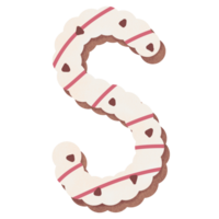 Alphabet cartoon sweet candy bakery png