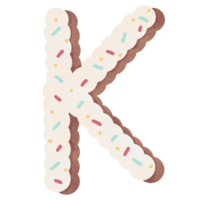 Alphabet cartoon sweet candy bakery png