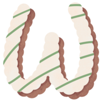 Alphabet cartoon sweet candy bakery png