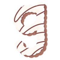 Alphabet cartoon sweet candy bakery png