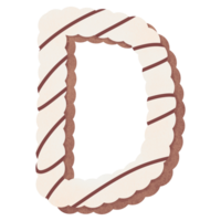 Alphabet cartoon sweet candy bakery png