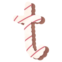 Alphabet cartoon sweet candy bakery png