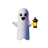 fantasma fofa tocha ai generativo png