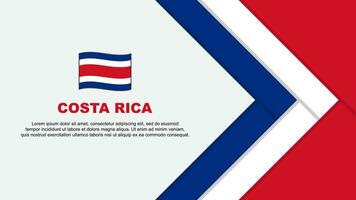 Costa Rica Flag Abstract Background Design Template. Costa Rica Independence Day Banner Cartoon Vector Illustration. Costa Rica Cartoon