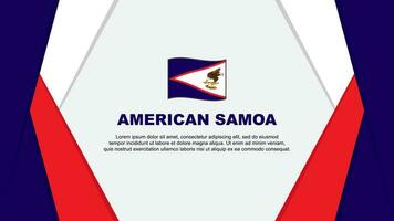 American Samoa Flag Abstract Background Design Template. American Samoa Independence Day Banner Cartoon Vector Illustration. American Samoa Background