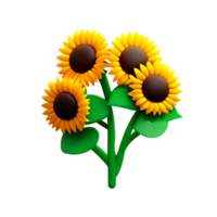 Sonnenblume Blumen- Blatt ai generativ png
