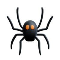 Spinne schwarz Halloween ai generativ png