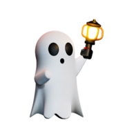 fantasma fofa tocha ai generativo png