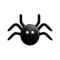 Spinne schwarz Halloween ai generativ png