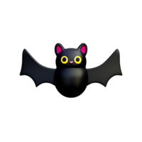 Bat Black  Halloween AI Generative png