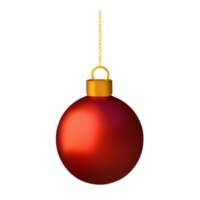 Ball Ornament Xmas AI Generative png