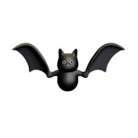 chauve souris noir Halloween ai génératif png