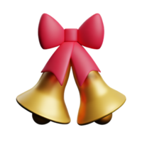 Bells Ribbon Xmas AI Generative png