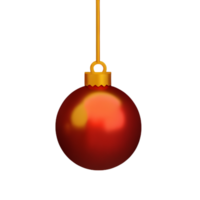 bal ornament Kerstmis ai generatief png