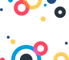 trendy colorful circle copy space png