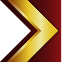 luxury red and gold element png