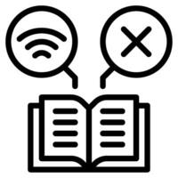 AI in Education icon vector