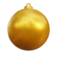 oro Navidad pelota 3d prestar. png