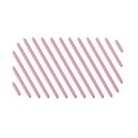 Rectangle shape, pink gradient 3d rendering. png