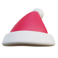 Kerstmis rood hoed 3d veroorzaken. png