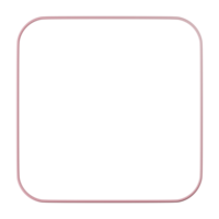 Square shape, pink gradient 3d rendering. png