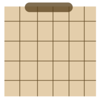 Brown Notepad Paper png