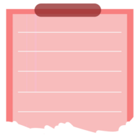 Notepad Paper Pink Color png