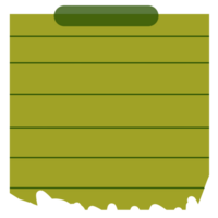 Notizblock Papier Olive Papier png