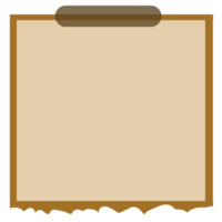 Marrone bloc notes carta png