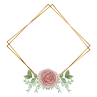 Luxury Rose Wedding Frame png