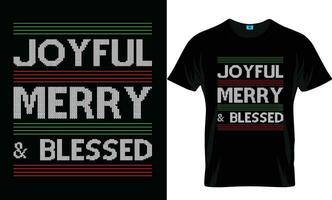 Ugly Christmas T-shirt Design vector