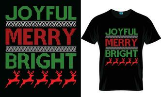 Ugly Christmas T-shirt Design vector