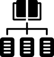solid icon for classification vector