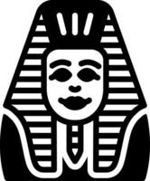 sólido icono para Egipto vector