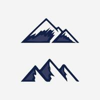 logotipo de icono de montaña vector