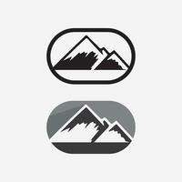 logotipo de icono de montaña vector