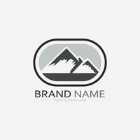 Mountain icon Logo vector