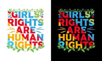 Wednesday, October 11, 2023 International Day of the Girl Child t shirt design. International girl child day design. poster, banner, cover, page photo