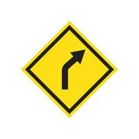 road sign icon vector