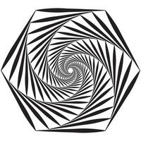 simple abstract black color wavy geometric pattern vector