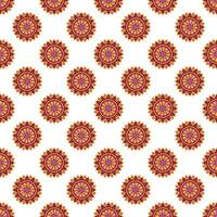 Abstract seamless pattern with circular ornament. vector