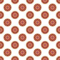 Abstract seamless pattern with circular ornament. vector