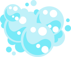 Soap foam bubbles. Cartoon bath suds of shampoo. png